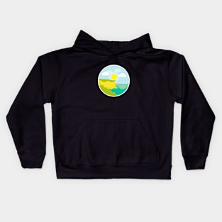 Landscape with river Kids Hoodie